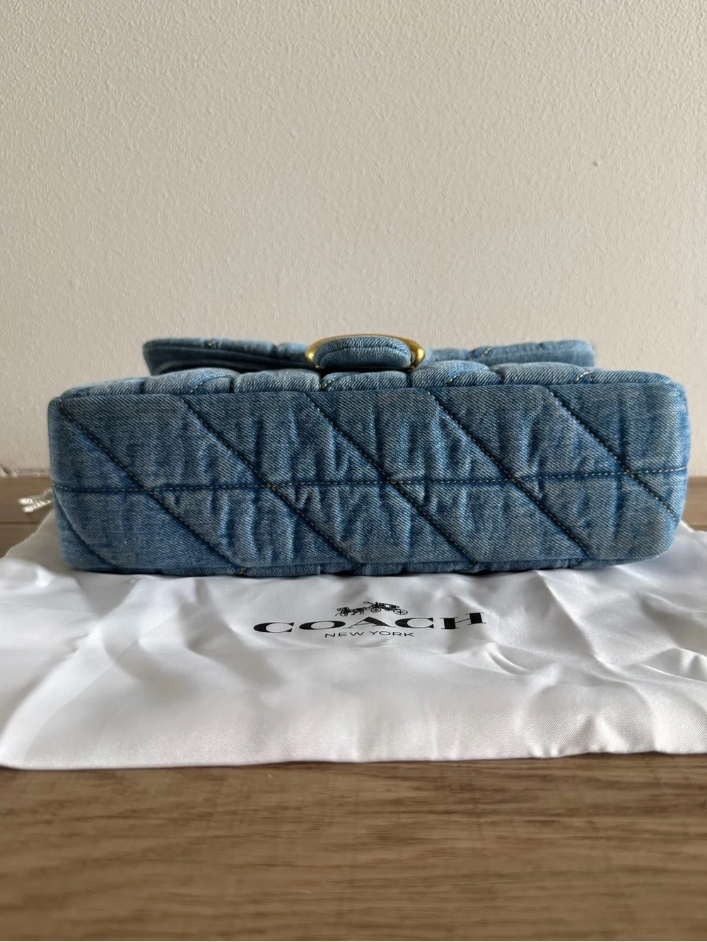 Authentic Coach Quilted Denim Tabby 26 - Picture 11 of 11